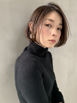 ミィ 表参道(mee.) 【mee.】ブチ オシャレシンプルボブ