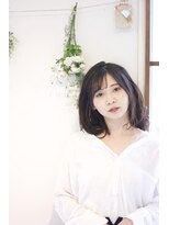 ヘアールーム アーチェ(arche) 透明感と涼しさのシフォンブランジュカラーの可愛いスタイル