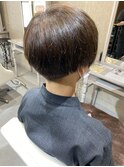 ツーブロ×刈り上げショートマッシュ