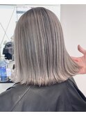 エアータッチバレイヤージュカラーグレージュエアリーミディ