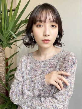 アフロディーテ 銀座(APHRODITE GINZA) 前髪/こなれミディ/ウェーブパーマ/アンブレラカラー/銀座