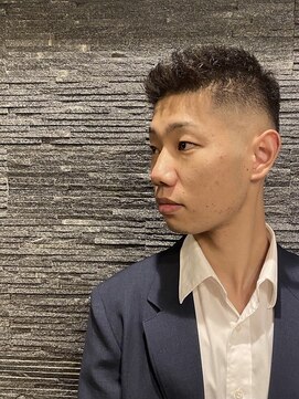 ヒロギンザ 恵比寿店(HIRO GINZA) ツーブロックビジネスショートレイヤーかき上げコンマヘア