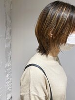 コフィー バイ メルト 吉祥寺(cofy by melt)&nbsp;【三ツ井純】ウルフカットくびれヘアハイライトカラーウルフボブ
