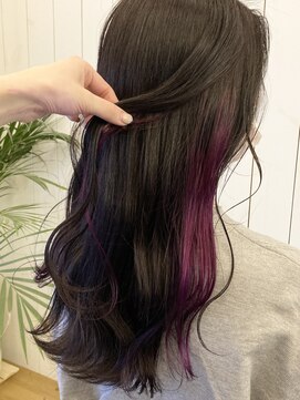 グッデイ ヘアー(GOOD DAY HAIR) 【GOOD DAY HAIR】《紫イヤリングカラー》下北沢