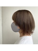 柔らかラテベージュカラー×ウルフ