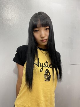 ジーナ(XENA) 黒髪ロング×艶カラー