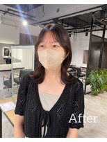 アリーズ シブヤ(ALLYS shibuya) シースルーバング おくれ毛カット 顔周り