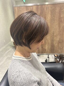アヴァンス セブンパーク天美 松原店(AVANCE.) 丸み可愛いショートボブ☆オレンジブラウン