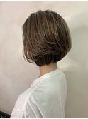 ショートボブ/アッシュベージュ