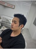 スパイキーショート (カラー ブルーブラック)