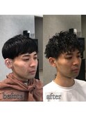 【Ash高幡不動店×田中】メンズ ツイストスパイラルパーマ