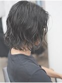 メンズミディアムパーマ　スパイラルパーマ