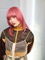 ノラ シンディ(NORA CYNDY)&nbsp;ハイトーンデザインピンクカラーレイヤーカット