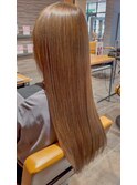 脱白髪染め×髪質改善/アッシュブラウン