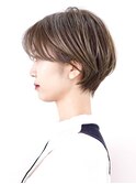 前下がりショート・ボブ/パーマ/前髪なし/30代/40代/50代/長め