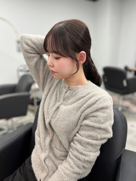 リンドトウキョウ(LINDO TOKYO) グレージュカラー× 顔周りカット