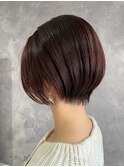 大人可愛い前下りショートボブ/前下りショートボブ