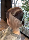 ホワイトインナーカラー