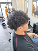 波巻きスパイラルパーマメンズマッシュパーマツイストパーマ