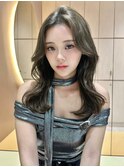 ミディアムレイヤー  ブリーチなしダブル くびれ巻き