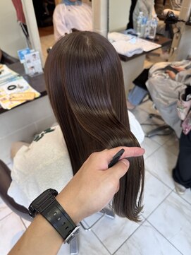 アルターリアン(aL ter LieN) くびれヘア/アプリコットオレンジ/ハイライトカラー