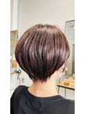 【Raise菅原】丸みショートボブ 短め グレージュ