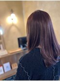 秋色ラベンダーベージュ×レイヤー