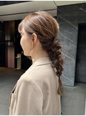 ヘアアレンジ/ヘアセット/編み下ろしアレンジ/編み下ろし