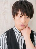 20代30代アッシュブラックくせ毛風ショート就活ヘアV北浦和