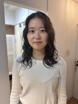 ゼリーパーマ/パーマ／韓国ヘア/代官山