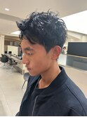無造作パーマメンズヘアメンズショート