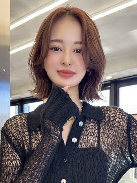 ロンドルーチェ 心斎橋(Lond luce) ダークアッシュ/ミディアムレイヤーカット［髪質改善/縮毛矯正］