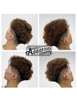 アディクション(Addiction)&nbsp;ナチュラルフェード×パーマ×ワンカラー