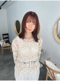《SAYAKA》顔まわりレイヤー×ピンクブラウン
