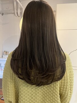 ライン(LINE) オリーブベージュ/ロングレイヤー