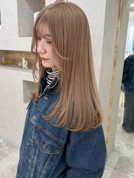 アロ 大阪梅田(alo) 【momoa】くすみミルクティーグレージュ《ブリーチ/大阪梅田》