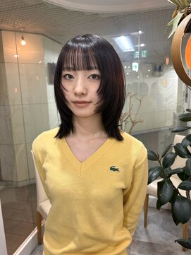 リノバイホヌア(Lino by hoNua.) ウルフレイヤー×髪質改善カラー