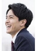 アップバンクショートニュアンスパーマ