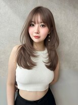ハーツ 熊本(hearts.) 大人上品/レイヤーカット/ハイトーン/くびれヘア