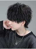 ソフトツイストパーマ/軽めマッシュ/マッシュウルフ/縦落ち