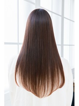 ビューティータナカ 常盤台店(Beauty TANAKA)の写真/【常盤台駅直結】指通りの違いを実感!<6/30迄!!前処理TR付縮毛矯正>でダメージ抑えた理想の艶髪ストレート