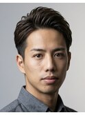 アップバング×リバースカール【メンズパーマ表参道渋谷原宿】