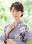 【30代40代】大人上品な浴衣ヘア＊ギブソンタック