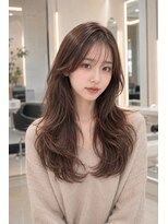 ジル バイ ジゼル 博多店(JILL by GiseL) ミディアム レイヤーカット ブリーチなしWカラー 透明感