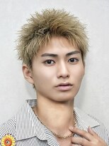 レガシー(REGASEA) 爽やかハイトーンアップバング◎ブリーチ スパイキーショート