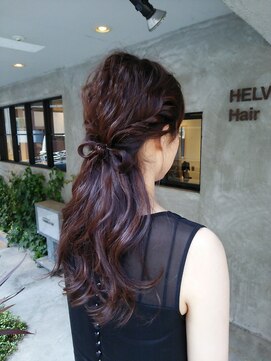 ヘルベチカ・ヘア(Helvetica hair) RIBONアレンジ