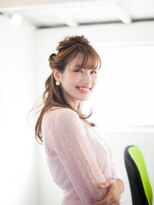 美容室 リズヘアー 稲毛店(Riz hair)&nbsp;ゆるふわガーリーハーフアップ