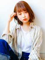 ネイヴィル オモテサンドウ(navile omotesando) ☆デザインカラー外ハネボブ☆navile表参道