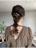 結婚式ヘアアレンジ　編みおろし編