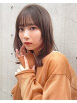 ミンクス 青山店(MINX) 大人可愛いミディアムレイヤー 小顔ヘア